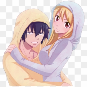 Cute Lucy And Gray, HD Png Download - fairy tail gray png