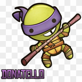 The Scientist, Inventor, Engineer, And Technological - Teenage Mutant Ninja Turtles Cartoon Mini, HD Png Download - bo staff png
