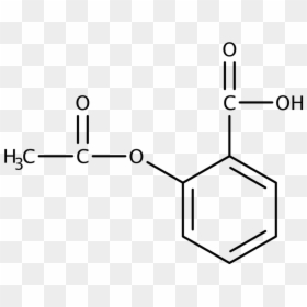 Structural Formula For Potassium Hydrogen Phthalate, HD Png Download - aspirin png