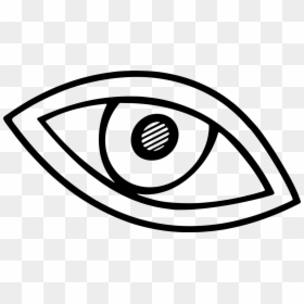 Simple Eye Black And White, HD Png Download - comic book png