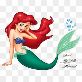 Cartoon Character Little Mermaid, HD Png Download - mermaid silhouette png