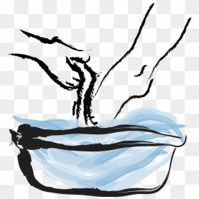 Washing Of Feet Clipart, HD Png Download - feet png