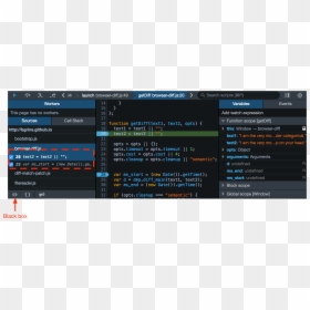 Firefox 52 Javascript Debugger, HD Png Download - black box png