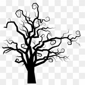 Harry Potter Tree Art, HD Png Download - spooky forest.png