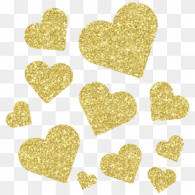 Heart, HD Png Download - gold sparkle png