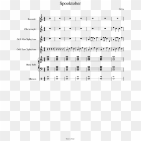 Sheet Music, HD Png Download - spookyforest.png