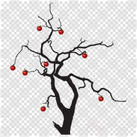 Tree Png Clipart Black And White, Transparent Png - spooky forest.png