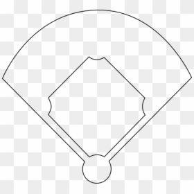 Baseball Field Template, HD Png Download - diamond outline png