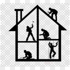 Building Maintenance Logo Png, Transparent Png - house silhouette png