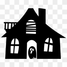 Haunted House Silhouette Png, Transparent Png - house silhouette png