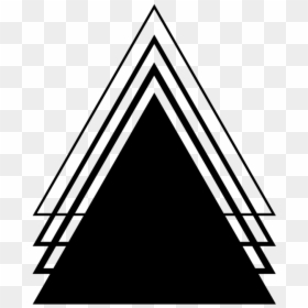Triangle Tattoo Design, HD Png Download - black triangle png