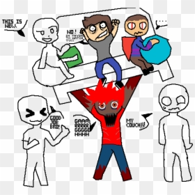 Draw The Squad Lifting Couch, HD Png Download - zombie hand png