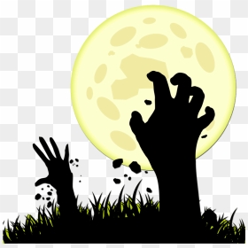 Hands Coming Up From Ground, HD Png Download - zombie hand png