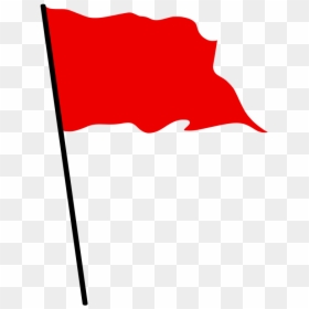 Red Waving Flag, HD Png Download - red flag png