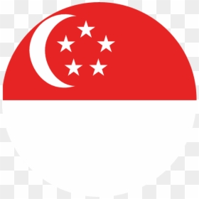 Singapore Flags With Merlion, HD Png Download - red flag png