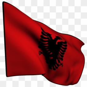 Albania Flag Png, Transparent Png - red flag png