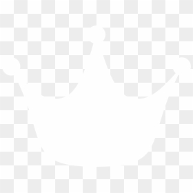 White Crown Silhouette Transparent, HD Png Download - crown silhouette png