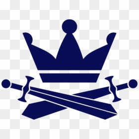 Crown And Sword Emblem, HD Png Download - crown silhouette png