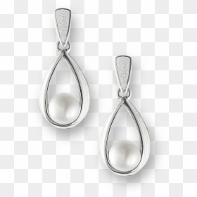 Earrings, HD Png Download - silver ribbon png