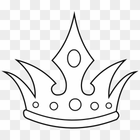 Crown White And Black, HD Png Download - crown silhouette png