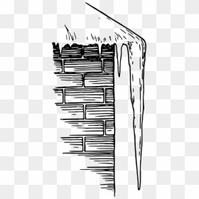 Icicle Clipart Black And White, HD Png Download - icicle png