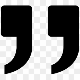 Quotation Marks Icon Png, Transparent Png - the end png