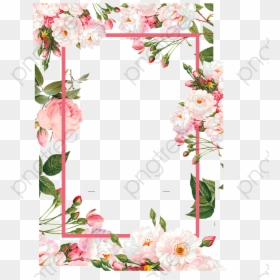 Flower Borders Transparent Background, HD Png Download - png flower
