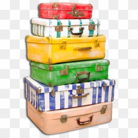 Pile Of Luggage Png, Transparent Png - suitcase png