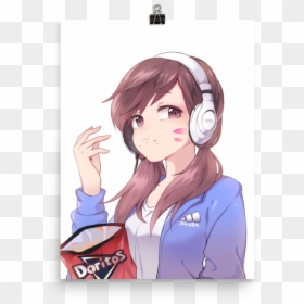 Overwatch D Va Cute, HD Png Download - dorito png