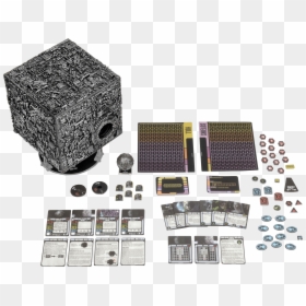 Star Trek Attack Wing Borg Cube With Sphere Port, HD Png Download - borg cube png