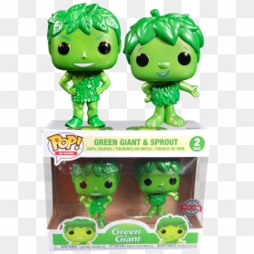Jolly Green Giant & Little Green Sprout Metallic Funko - Green Giant 2 Pack Funko, HD Png Download - green giant png