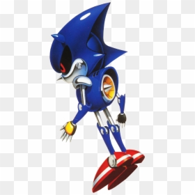 Artwork Of Metal Sonic From The Manual Of "sonic Cd - Sonic Cd Metal Sonic Png, Transparent Png - sonic cd png