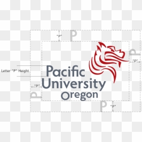 Minimum Size Diagram For The Pacific University Logo - Pacific University, HD Png Download - university logo png