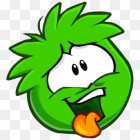 Green Color Club Penguin, HD Png Download - puffle png