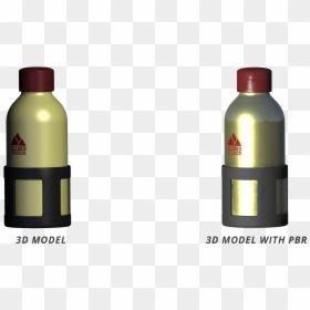 3d Model Pbr Comparison - Plastic Bottle, HD Png Download - pbr can png