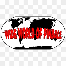 Wall Stickers Map Of World, HD Png Download - pinball flipper png