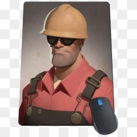 Team Fortress 2 Engineer Portrait, HD Png Download - engineer tf2 png