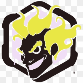 Junkrat Overwatch Logo, HD Png Download - junkrat spray png