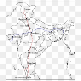 North South Corridor Map, HD Png Download - north south east west png