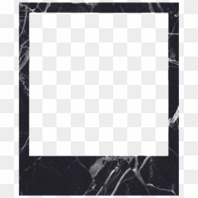 #aesthetic #marble #frame #polaroid #pictureframe #freetoedit - Polaroid Frame Png, Transparent Png - black marble png