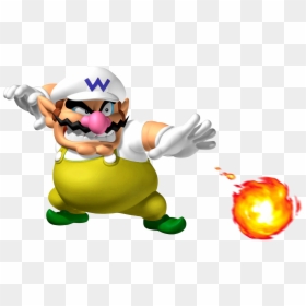 Super Mario Fire Wario , Png Download - Super Mario Sunshine Wario, Transparent Png - fire mario png