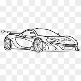 Easy To Draw Mclaren, HD Png Download - mclaren p1 png