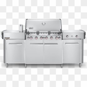 Weber Summit Grill Center- Lp Gas - Summit 670 Weber, HD Png Download - weber grill png