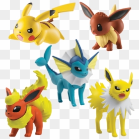 Tomy Pokémon Multi Figure Pack - Wicked Cool Toys Flareon, HD Png Download - hawlucha png