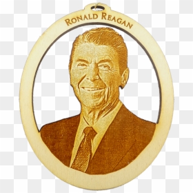 Personalized President Ronald Reagan Ornament - Circle, HD Png Download - reagan png