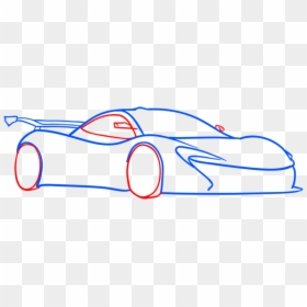 Draw A Cartoon Mclaren P1, HD Png Download - mclaren p1 png