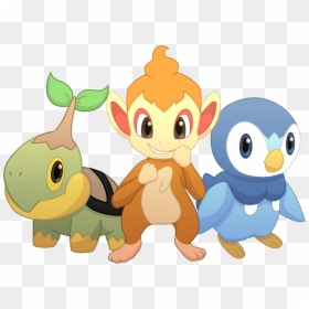 Pokemon Starter Chimchar Turtwig And Pupilp, HD Png Download - hawlucha png