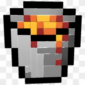 Pixelart Of “lava Bucket” From “minecraft” Wip - Minecraft Pe Nyan Cat, HD Png Download - mine craft png