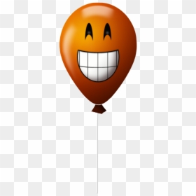 Emoticon Balloon Smile - Smiley, HD Png Download - gasping emoji png