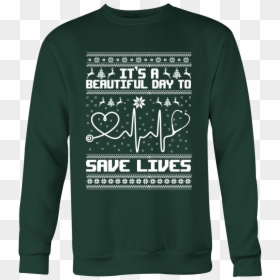 Grey"s Anatomy It"s A Beautiful Day To Save Lives Ugly - Grey's Anatomy Ugly Sweater, HD Png Download - greys anatomy png